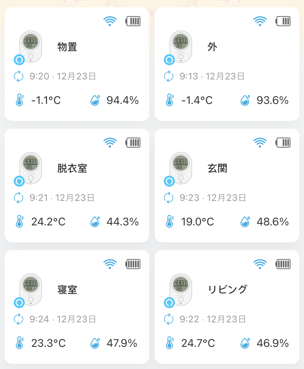 冬の気温